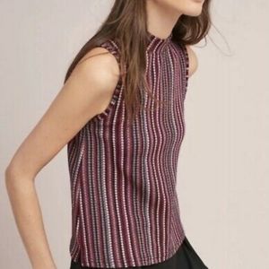 Anthropologie Postmark Jacquard tank top